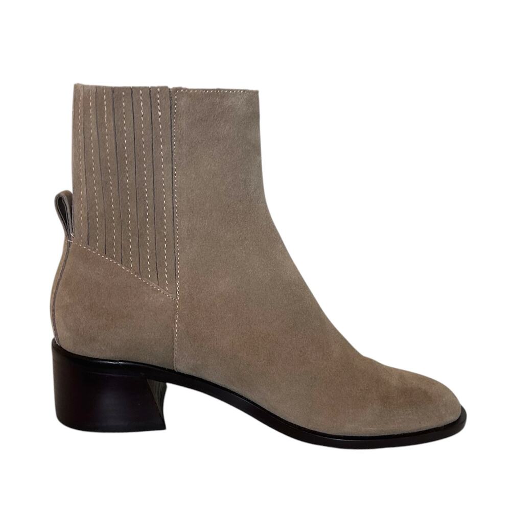 Dolce Vita Farlin Chelsea Boot Suede Block Heel Ankle 7.5